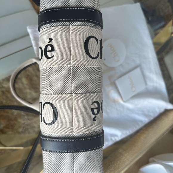 Chloe Small Woody Tote Blue - Picture 11 of 11